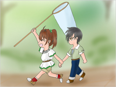 いざ！　虫たちの集まる場所へ！