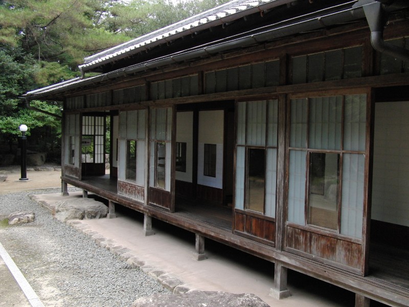 庭から見た風景